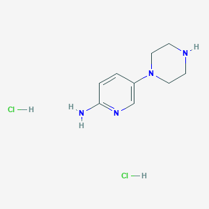 5-Piperazin-1-ylpyridin-2-amine;dihydrochloride