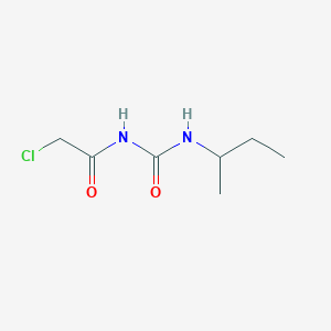molecular formula C7H13ClN2O2 B2733242 1-(butan-2-yl)-3-(2-chloroacetyl)urea CAS No. 746607-58-9