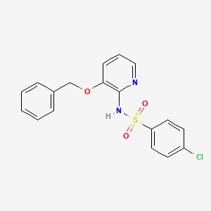 molecular formula C18H15ClN2O3S B2733256 4-chloro-N-(3-phenylmethoxypyridin-2-yl)benzenesulfonamide CAS No. 1023497-47-3
