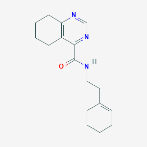 molecular formula C17H23N3O B2733330 N-[2-(cyclohex-1-en-1-yl)ethyl]-5,6,7,8-tetrahydroquinazoline-4-carboxamide CAS No. 2415552-95-1