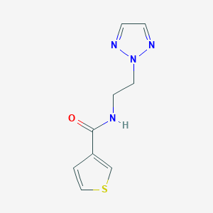 molecular formula C9H10N4OS B2733347 N-(2-(2H-1,2,3-triazol-2-yl)ethyl)thiophene-3-carboxamide CAS No. 2097859-04-4