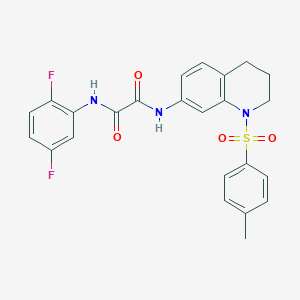 molecular formula C24H21F2N3O4S B2733412 N1-(2,5-difluorophenyl)-N2-(1-tosyl-1,2,3,4-tetrahydroquinolin-7-yl)oxalamide CAS No. 898448-17-4