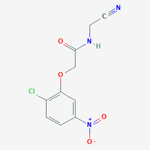 molecular formula C10H8ClN3O4 B2733431 2-(2-Chloro-5-nitrophenoxy)-N-(cyanomethyl)acetamide CAS No. 1436302-58-7