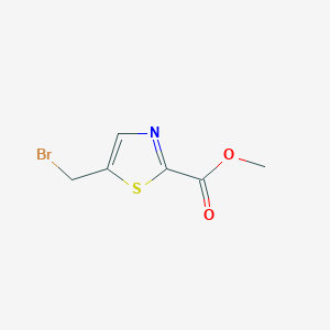 molecular formula C6H6BrNO2S B2733497 Methyl 5-(bromomethyl)-1,3-thiazole-2-carboxylate CAS No. 1824118-43-5