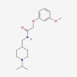 B2733548 N-((1-isopropylpiperidin-4-yl)methyl)-2-(3-methoxyphenoxy)acetamide CAS No. 953990-13-1