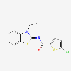 (E)-5-chloro-N-(3-ethylbenzo[d]thiazol-2(3H)-ylidene)thiophene-2-carboxamide