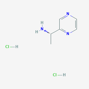 (1S)-1-(pyrazin-2-yl)ethan-1-amine dihydrochloride