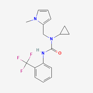 1-cyclopropyl-1-((1-methyl-1H-pyrrol-2-yl)methyl)-3-(2-(trifluoromethyl)phenyl)urea