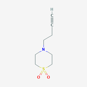 4-But-3-ynyl-1,4-thiazinane 1,1-dioxide