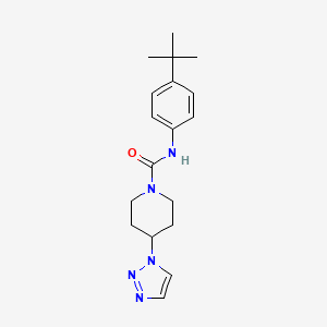 N-(4-(tert-butyl)phenyl)-4-(1H-1,2,3-triazol-1-yl)piperidine-1-carboxamide
