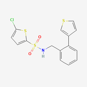5-chloro-N-(2-(thiophen-3-yl)benzyl)thiophene-2-sulfonamide