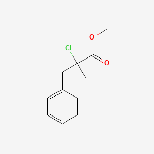 molecular formula C11H13ClO2 B2733710 Methyl 2-chloro-2-methyl-3-phenylpropanoate CAS No. 69688-50-2