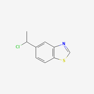 molecular formula C9H8ClNS B2733751 5-(1-Chloroethyl)benzo[d]thiazole CAS No. 1884155-70-7