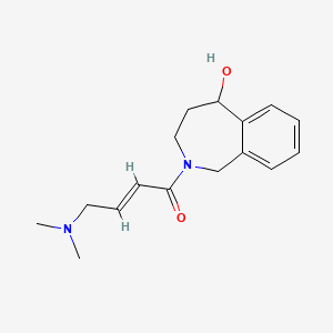 molecular formula C16H22N2O2 B2733775 (E)-4-(Dimethylamino)-1-(5-hydroxy-1,3,4,5-tetrahydro-2-benzazepin-2-yl)but-2-en-1-one CAS No. 2224433-49-0