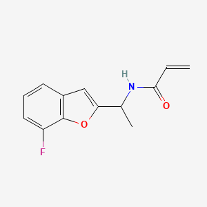 N-[1-(7-Fluoro-1-benzofuran-2-yl)ethyl]prop-2-enamide
