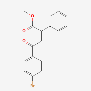 molecular formula C17H15BrO3 B2733779 Methyl 4-(4-bromophenyl)-4-oxo-2-phenylbutanoate CAS No. 338964-93-5