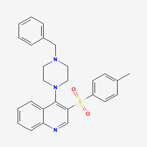 4-(4-Benzylpiperazin-1-yl)-3-tosylquinoline