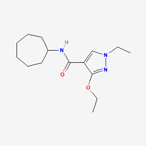 N-cycloheptyl-3-ethoxy-1-ethyl-1H-pyrazole-4-carboxamide