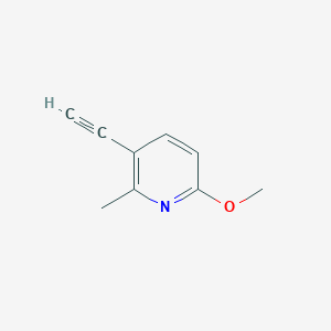 molecular formula C9H9NO B2733790 3-Ethynyl-6-methoxy-2-methylpyridine CAS No. 1211588-74-7