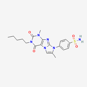 4-(4,7-Dimethyl-1,3-dioxo-2-pentylpurino[7,8-a]imidazol-6-yl)benzenesulfonamide
