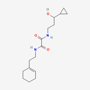 molecular formula C16H26N2O3 B2733794 N1-(2-(cyclohex-1-en-1-yl)ethyl)-N2-(3-cyclopropyl-3-hydroxypropyl)oxalamide CAS No. 1396687-51-6