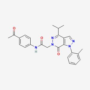N-(4-acetylphenyl)-2-(4-isopropyl-7-oxo-1-(o-tolyl)-1H-pyrazolo[3,4-d]pyridazin-6(7H)-yl)acetamide