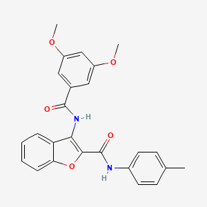 3-(3,5-dimethoxybenzamido)-N-(p-tolyl)benzofuran-2-carboxamide