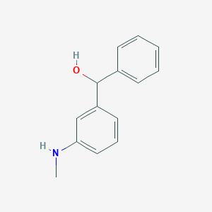 molecular formula C14H15NO B2733814 [3-(methylamino)phenyl](phenyl)methanol CAS No. 86997-98-0