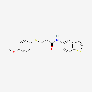 N-(benzo[b]thiophen-5-yl)-3-((4-methoxyphenyl)thio)propanamide
