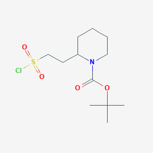 Tert-butyl 2-[2-(chlorosulfonyl)ethyl]piperidine-1-carboxylate