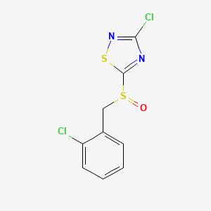 3-Chloro-5-(2-chlorobenzylsulfinyl)-1,2,4-thiadiazole