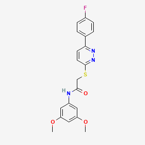 molecular formula C20H18FN3O3S B2733831 N-(3,5-dimethoxyphenyl)-2-{[6-(4-fluorophenyl)pyridazin-3-yl]sulfanyl}acetamide CAS No. 893985-92-7