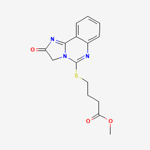 Methyl 4-[(2-oxo-2,3-dihydroimidazo[1,2-c]quinazolin-5-yl)sulfanyl]butanoate