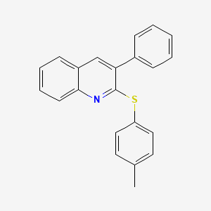 2-[(4-Methylphenyl)sulfanyl]-3-phenylquinoline