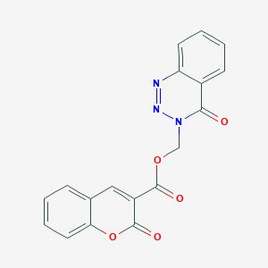 (4-Oxo-1,2,3-benzotriazin-3-yl)methyl 2-oxochromene-3-carboxylate