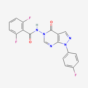 2,6-difluoro-N-(1-(4-fluorophenyl)-4-oxo-1H-pyrazolo[3,4-d]pyrimidin-5(4H)-yl)benzamide