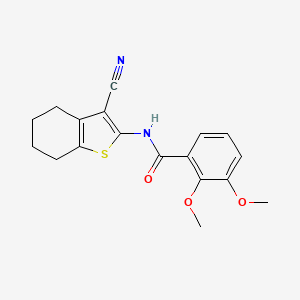 molecular formula C18H18N2O3S B2733867 N-(3-cyano-4,5,6,7-tetrahydrobenzo[b]thiophen-2-yl)-2,3-dimethoxybenzamide CAS No. 627060-46-2