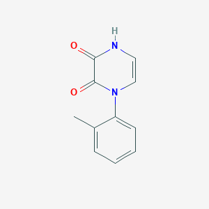 molecular formula C11H10N2O2 B2733876 1-(2-Methylphenyl)-1,4-dihydropyrazine-2,3-dione CAS No. 1232795-19-5