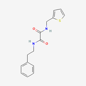 molecular formula C15H16N2O2S B2733921 N1-phenethyl-N2-(thiophen-2-ylmethyl)oxalamide CAS No. 941894-42-4