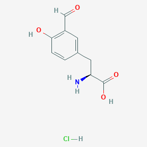molecular formula C10H12ClNO4 B2733923 (S)-2-Amino-3-(3-formyl-4-hydroxyphenyl)propanoic acid hydrochloride CAS No. 35149-75-8
