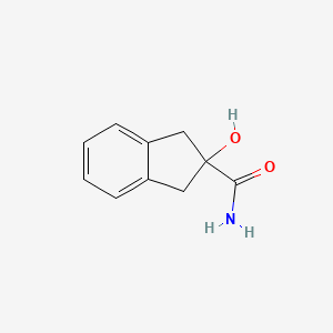 molecular formula C10H11NO2 B2733940 2-羟基-2,3-二氢-1H-茚烯-2-羧酰胺 CAS No. 86344-75-4