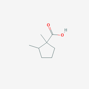 molecular formula C8H14O2 B2733983 1,2-Dimethylcyclopentane-1-carboxylic acid CAS No. 90112-67-7