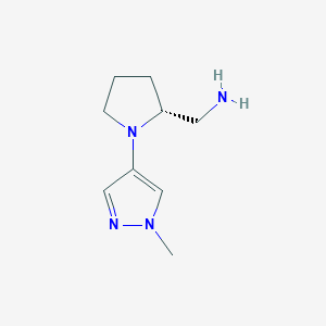 (R)-(1-(1-Methyl-1H-pyrazol-4-yl)pyrrolidin-2-yl)methanamine