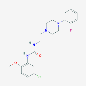molecular formula C20H24ClFN4O2 B2733987 1-(5-Chloro-2-methoxyphenyl)-3-(2-(4-(2-fluorophenyl)piperazin-1-yl)ethyl)urea CAS No. 1207001-49-7