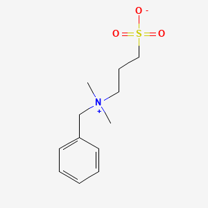 molecular formula C12H19NO3S B2734000 3-[Benzyl(dimethyl)ammonio]propane-1-sulfonate CAS No. 65678-07-1; 81239-45-4