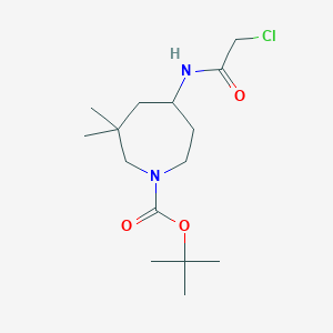 Tert-butyl 5-[(2-chloroacetyl)amino]-3,3-dimethylazepane-1-carboxylate