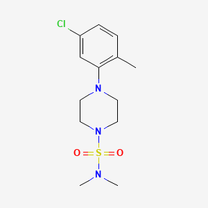 B2734018 4-(5-chloro-2-methylphenyl)-N,N-dimethylpiperazine-1-sulfonamide CAS No. 825607-65-6