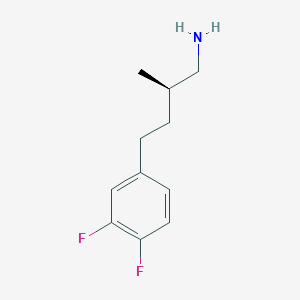 (2R)-4-(3,4-Difluorophenyl)-2-methylbutan-1-amine