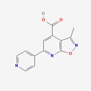 3-Methyl-6-(pyridin-4-yl)-[1,2]oxazolo[5,4-b]pyridine-4-carboxylic acid