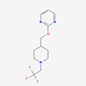 2-[[1-(2,2,2-Trifluoroethyl)piperidin-4-yl]methoxy]pyrimidine
